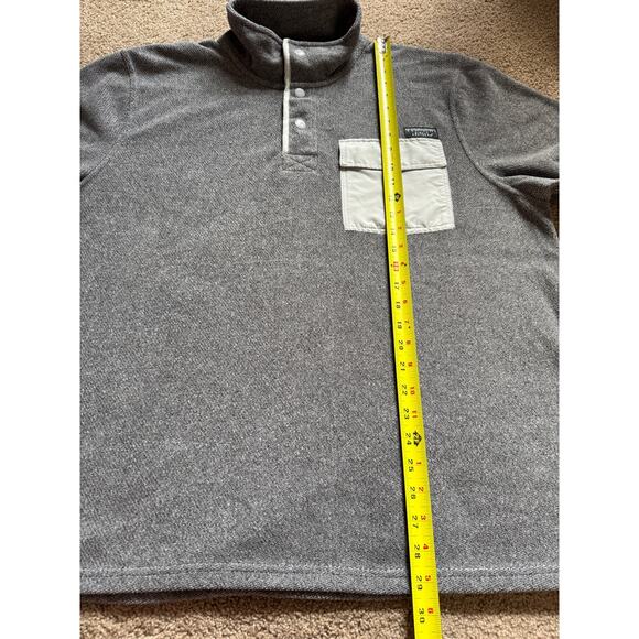 Simply Southern Snap Pullover Sweater Unisex jacket Grey Blue Gorpcore Unisex - Picture 4 of 5